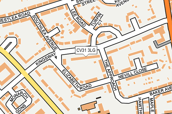 CV31 3LG map - OS OpenMap – Local (Ordnance Survey)