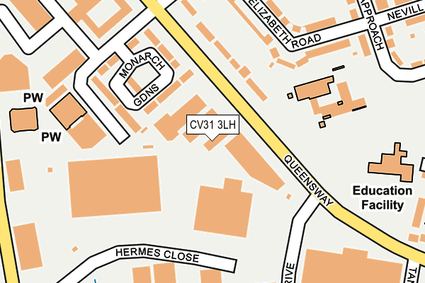 CV31 3LH map - OS OpenMap – Local (Ordnance Survey)