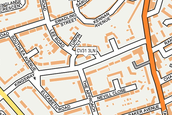 CV31 3LN map - OS OpenMap – Local (Ordnance Survey)