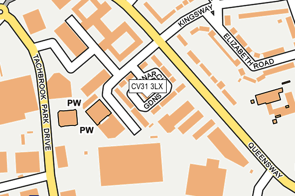 CV31 3LX map - OS OpenMap – Local (Ordnance Survey)