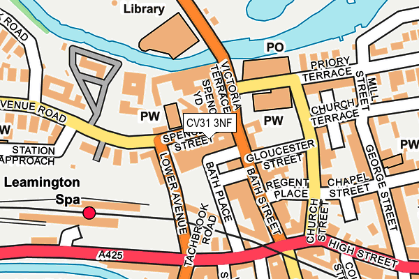 CV31 3NF map - OS OpenMap – Local (Ordnance Survey)