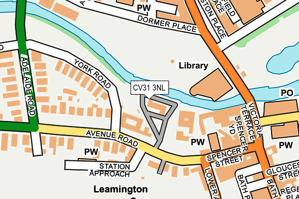 CV31 3NL map - OS OpenMap – Local (Ordnance Survey)