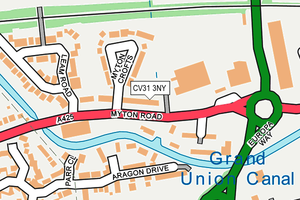 CV31 3NY map - OS OpenMap – Local (Ordnance Survey)