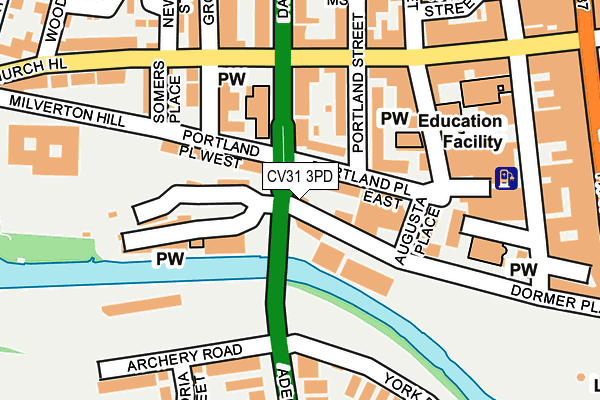 CV31 3PD map - OS OpenMap – Local (Ordnance Survey)