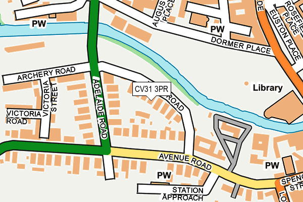 CV31 3PR map - OS OpenMap – Local (Ordnance Survey)