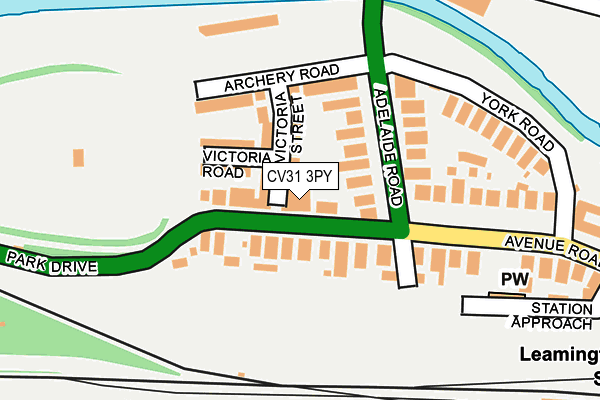 CV31 3PY map - OS OpenMap – Local (Ordnance Survey)