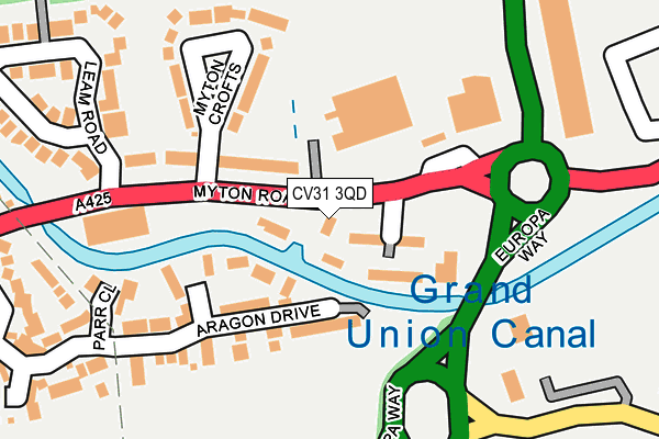 CV31 3QD map - OS OpenMap – Local (Ordnance Survey)