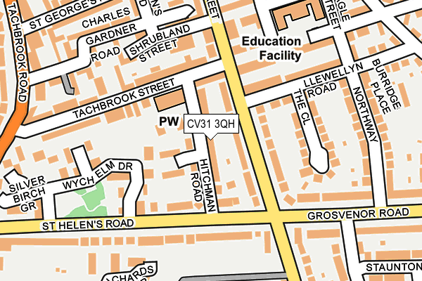 CV31 3QH map - OS OpenMap – Local (Ordnance Survey)