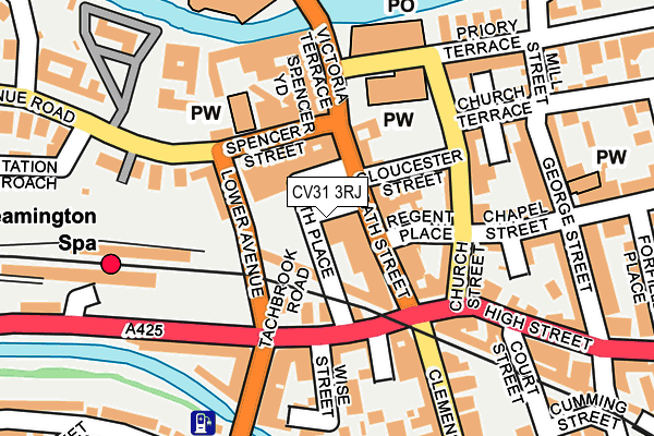 CV31 3RJ map - OS OpenMap – Local (Ordnance Survey)