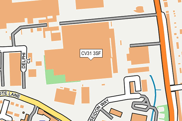 CV31 3SF map - OS OpenMap – Local (Ordnance Survey)