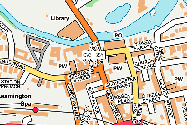 CV31 3SY map - OS OpenMap – Local (Ordnance Survey)