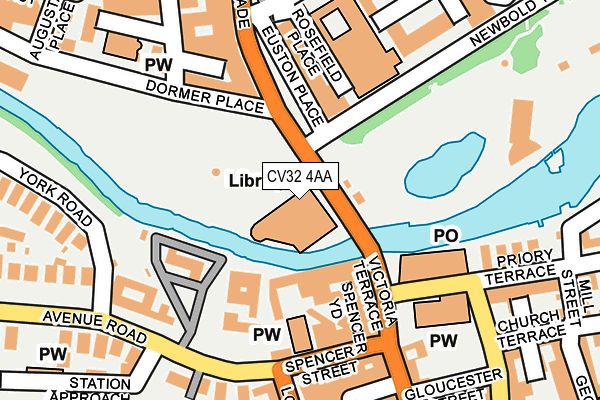 CV32 4AA map - OS OpenMap – Local (Ordnance Survey)