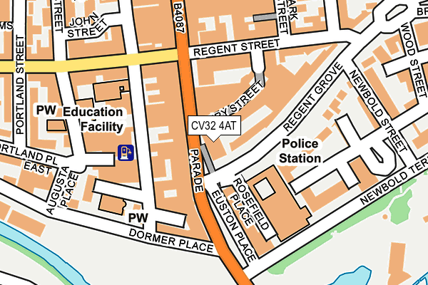 CV32 4AT map - OS OpenMap – Local (Ordnance Survey)