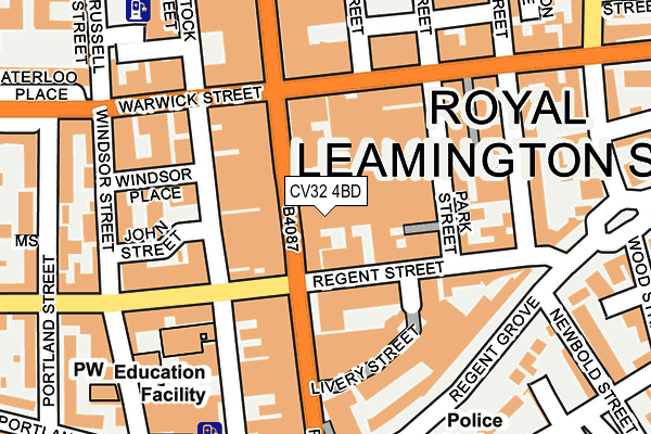 CV32 4BD map - OS OpenMap – Local (Ordnance Survey)