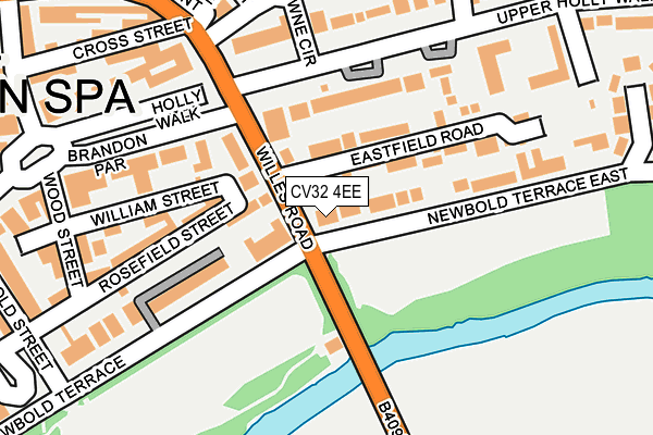 CV32 4EE map - OS OpenMap – Local (Ordnance Survey)