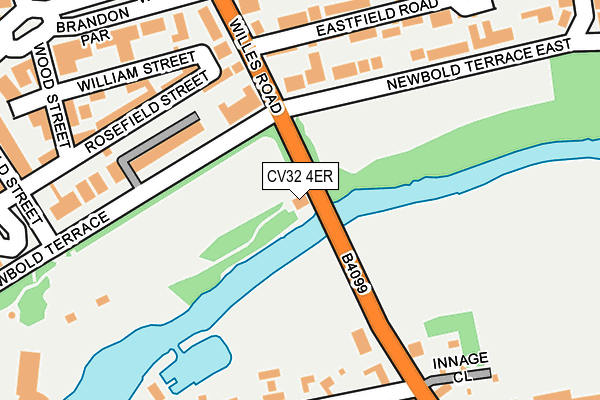 CV32 4ER map - OS OpenMap – Local (Ordnance Survey)