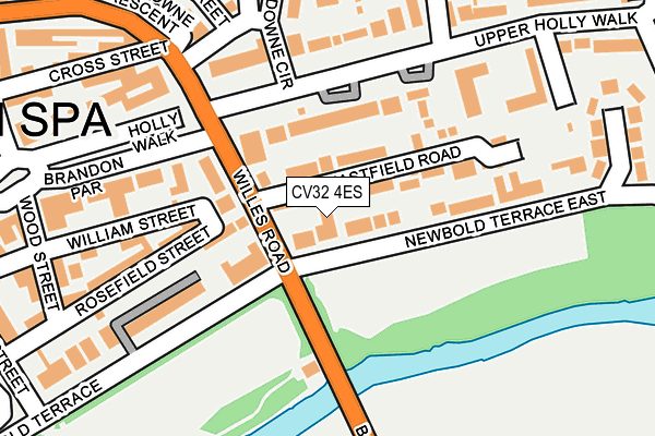 CV32 4ES map - OS OpenMap – Local (Ordnance Survey)