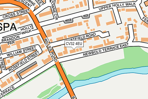 CV32 4EU map - OS OpenMap – Local (Ordnance Survey)