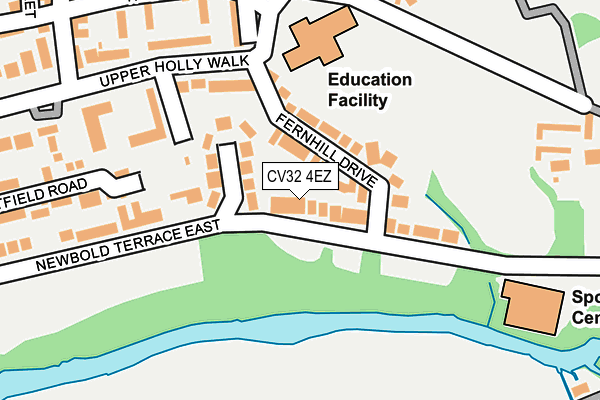 CV32 4EZ map - OS OpenMap – Local (Ordnance Survey)