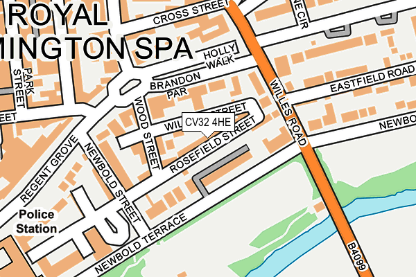 CV32 4HE map - OS OpenMap – Local (Ordnance Survey)