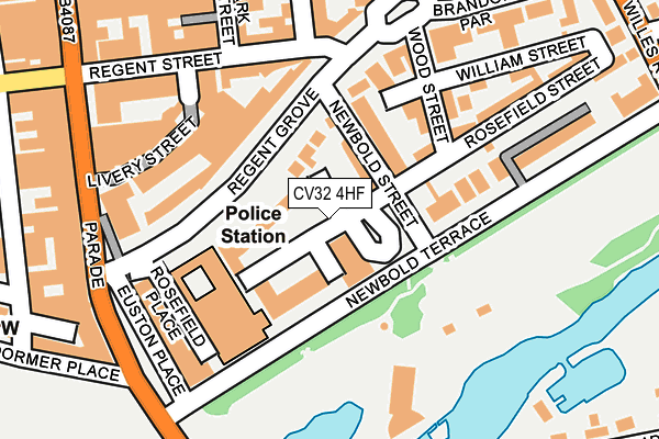 CV32 4HF map - OS OpenMap – Local (Ordnance Survey)