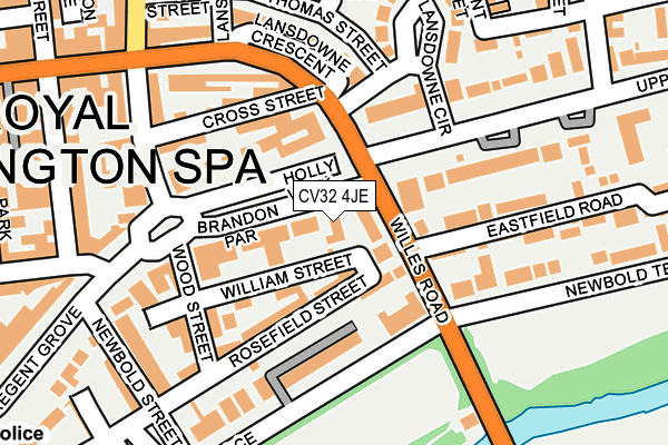 CV32 4JE map - OS OpenMap – Local (Ordnance Survey)