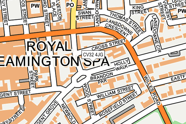 CV32 4JG map - OS OpenMap – Local (Ordnance Survey)