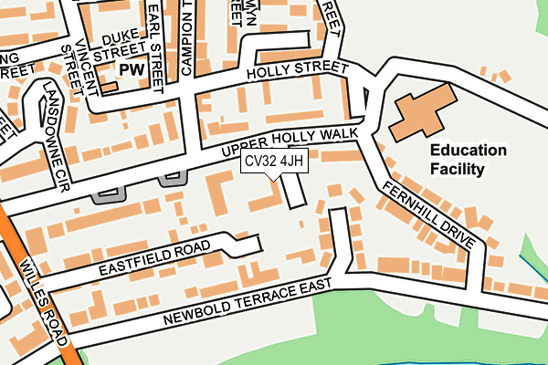 CV32 4JH map - OS OpenMap – Local (Ordnance Survey)