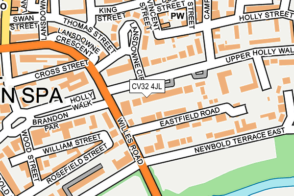 CV32 4JL map - OS OpenMap – Local (Ordnance Survey)