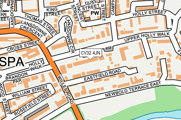 CV32 4JN map - OS OpenMap – Local (Ordnance Survey)