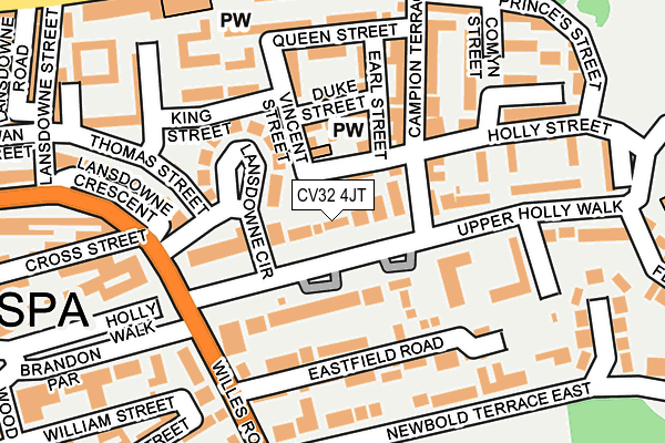 CV32 4JT map - OS OpenMap – Local (Ordnance Survey)