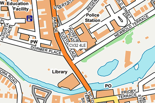 CV32 4LE map - OS OpenMap – Local (Ordnance Survey)