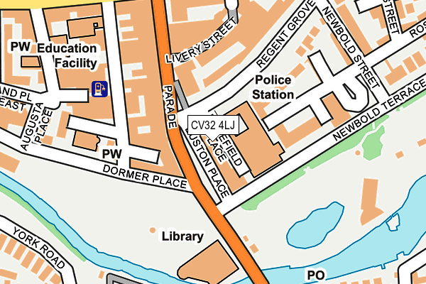 CV32 4LJ map - OS OpenMap – Local (Ordnance Survey)