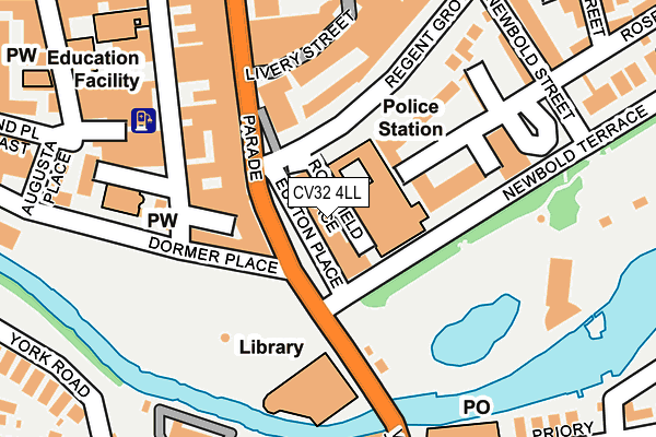 CV32 4LL map - OS OpenMap – Local (Ordnance Survey)