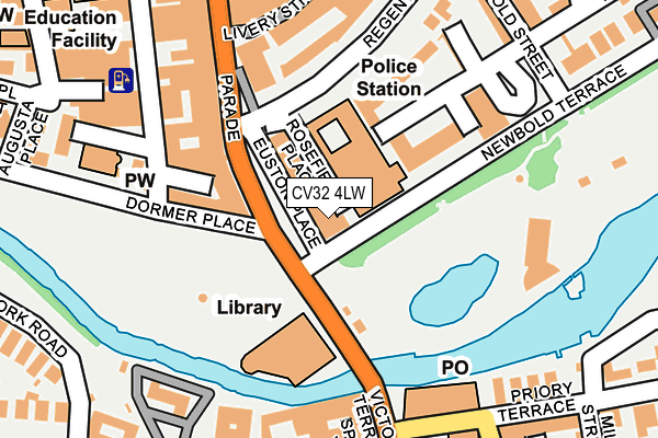 CV32 4LW map - OS OpenMap – Local (Ordnance Survey)