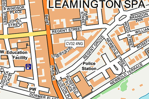 CV32 4NG map - OS OpenMap – Local (Ordnance Survey)