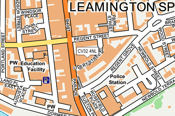 CV32 4NL map - OS OpenMap – Local (Ordnance Survey)