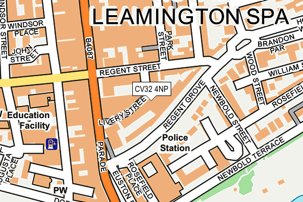 CV32 4NP map - OS OpenMap – Local (Ordnance Survey)