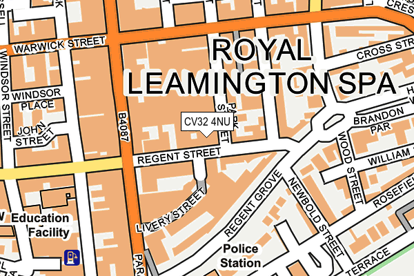 CV32 4NU map - OS OpenMap – Local (Ordnance Survey)