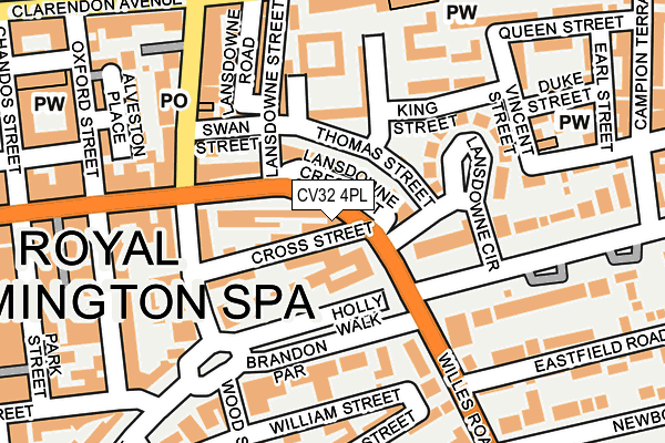CV32 4PL map - OS OpenMap – Local (Ordnance Survey)