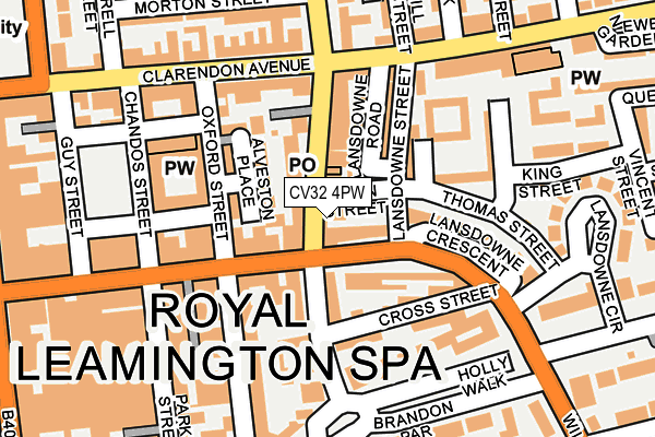 CV32 4PW map - OS OpenMap – Local (Ordnance Survey)