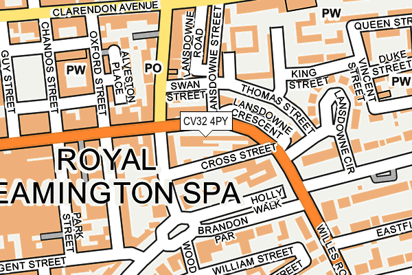 CV32 4PY map - OS OpenMap – Local (Ordnance Survey)