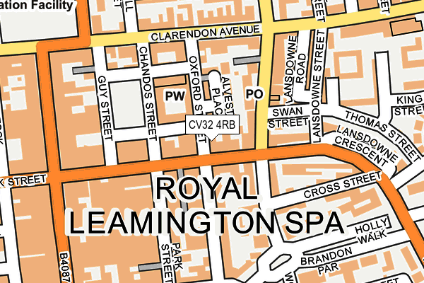 CV32 4RB map - OS OpenMap – Local (Ordnance Survey)