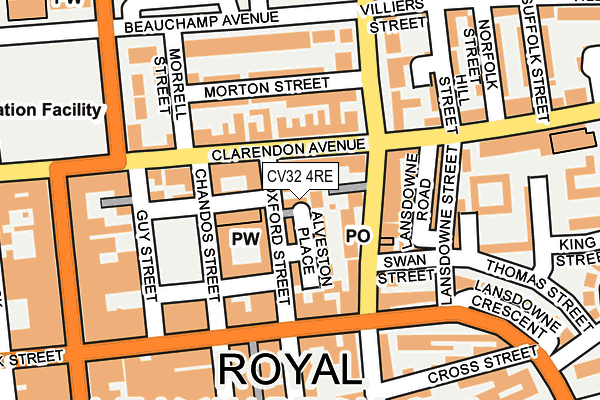 CV32 4RE map - OS OpenMap – Local (Ordnance Survey)