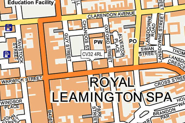 CV32 4RL map - OS OpenMap – Local (Ordnance Survey)