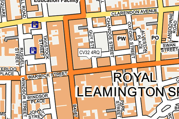 CV32 4RQ map - OS OpenMap – Local (Ordnance Survey)