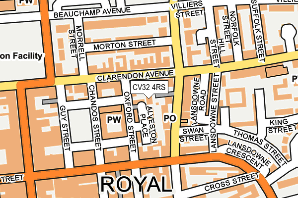 CV32 4RS map - OS OpenMap – Local (Ordnance Survey)