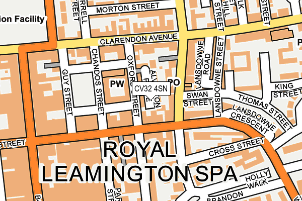 CV32 4SN map - OS OpenMap – Local (Ordnance Survey)