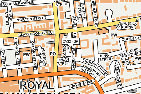 CV32 4SP map - OS OpenMap – Local (Ordnance Survey)