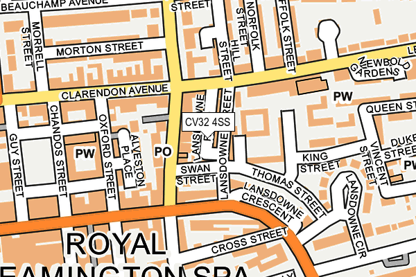 CV32 4SS map - OS OpenMap – Local (Ordnance Survey)